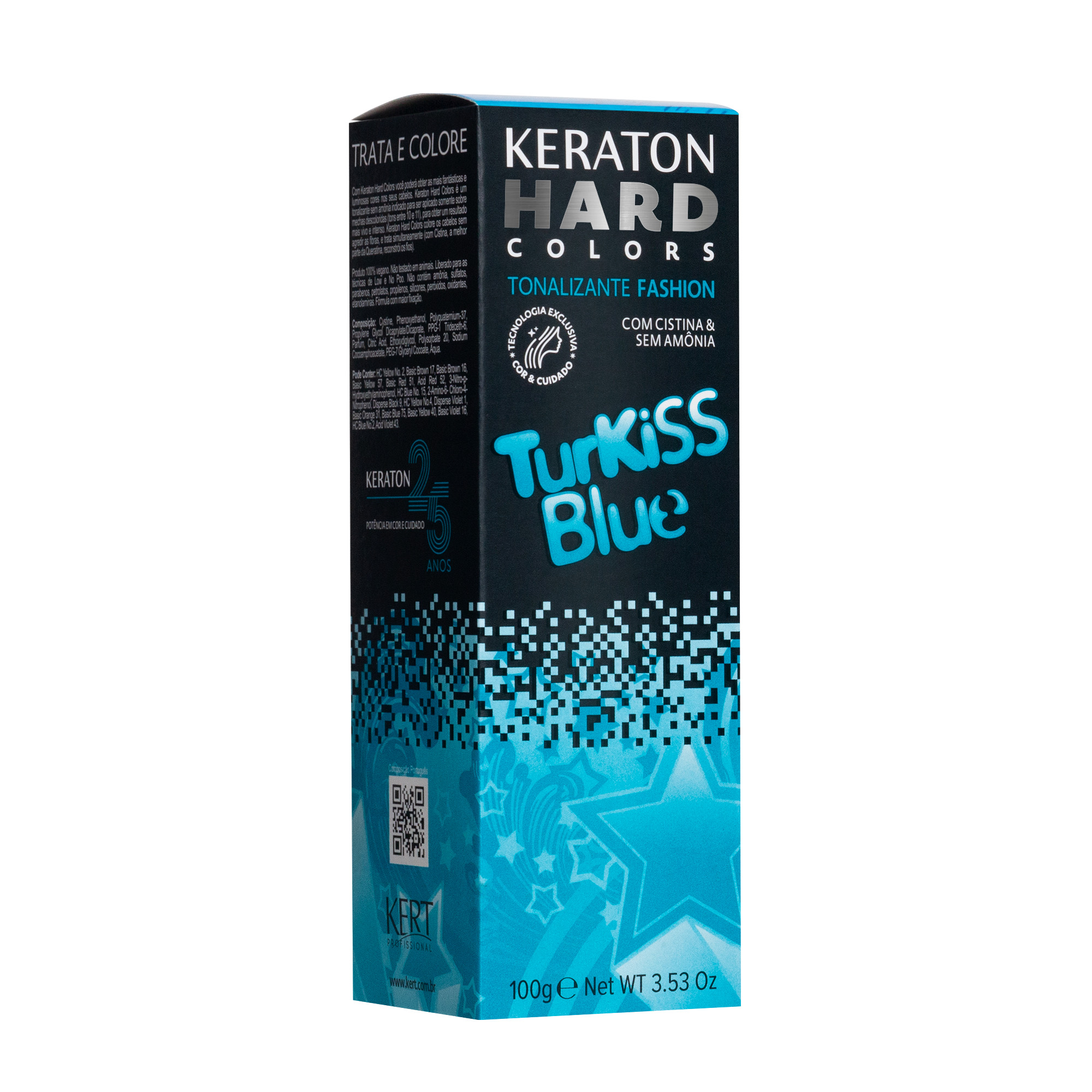 Keraton Tonalizante Hard Colors 100G - Turkiss Blue