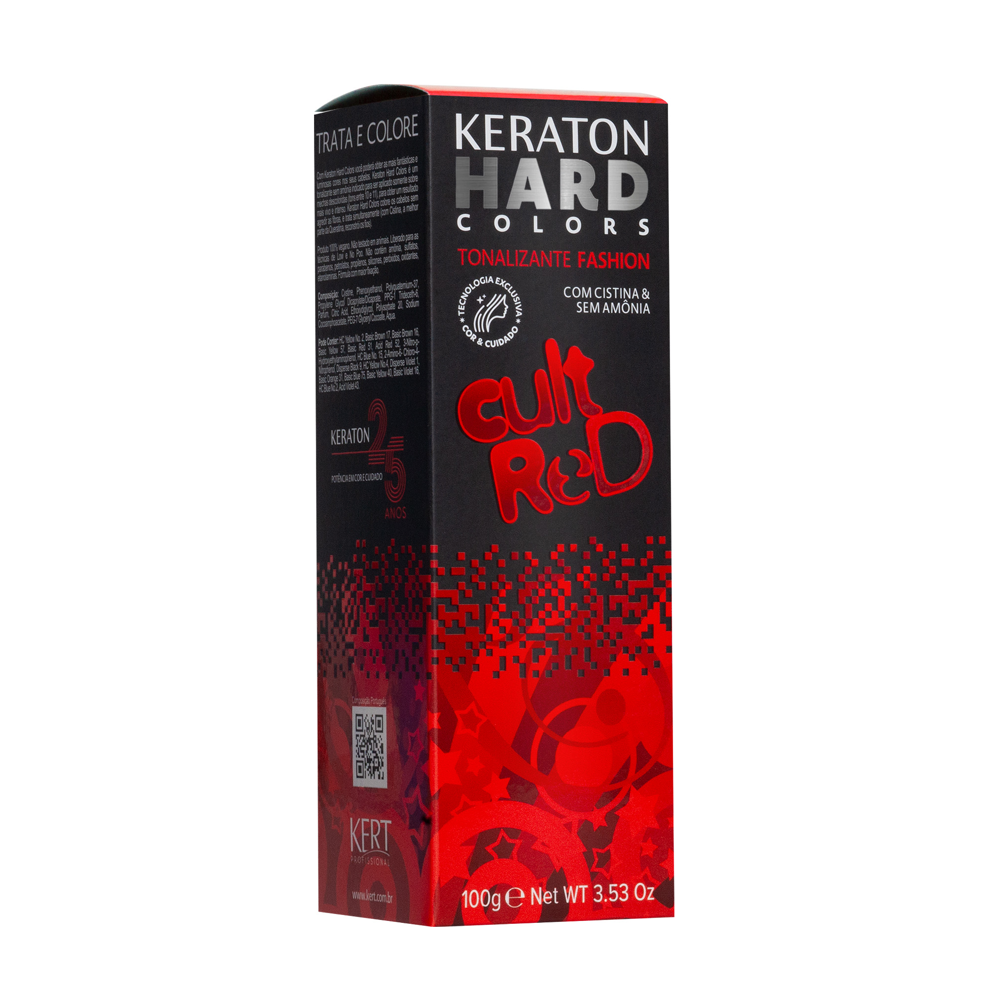 Keraton Tonalizante Hard Colors 100G - Cult Red