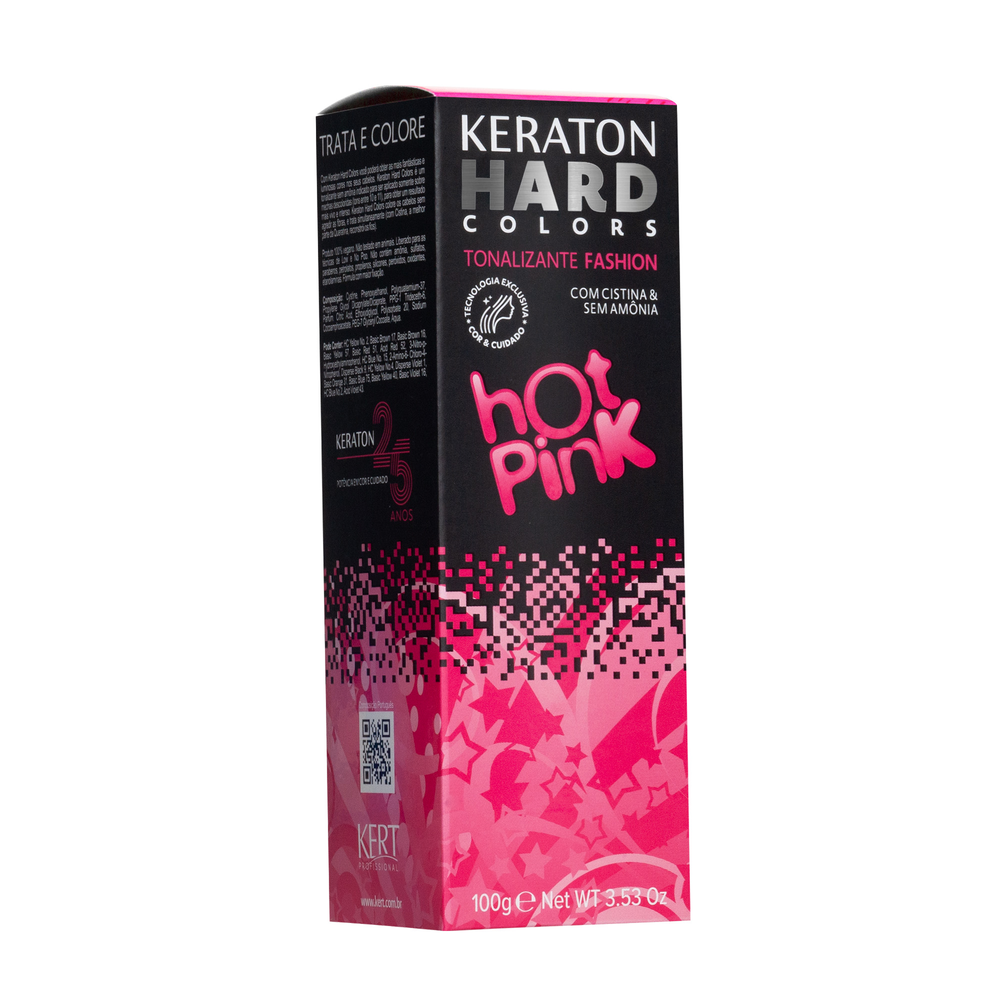 Keraton Tonalizante Hard Colors 100G - Hot Pink