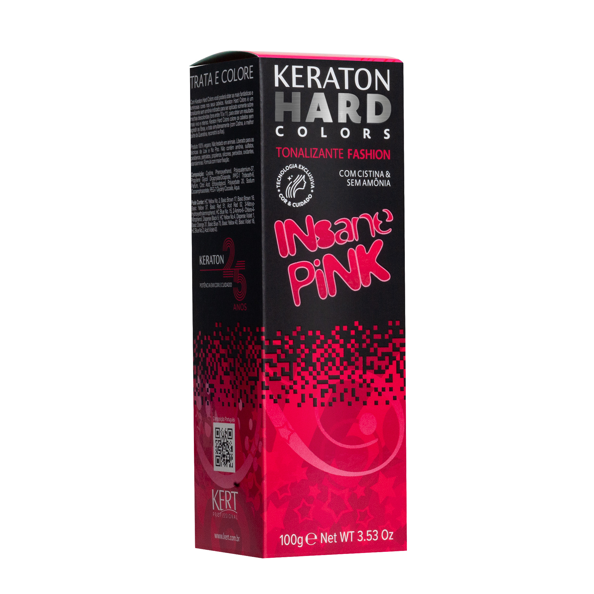 Keraton Tonalizante Hard Colors 100G - Insane Pink